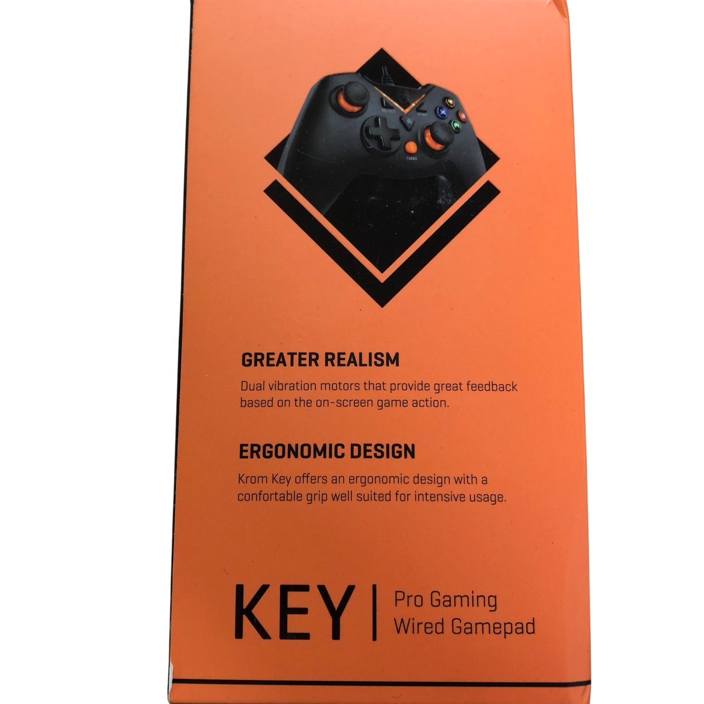 KROM KEY Pro Gaming Wired Gamepad USB Compatible Controller for PC PS3