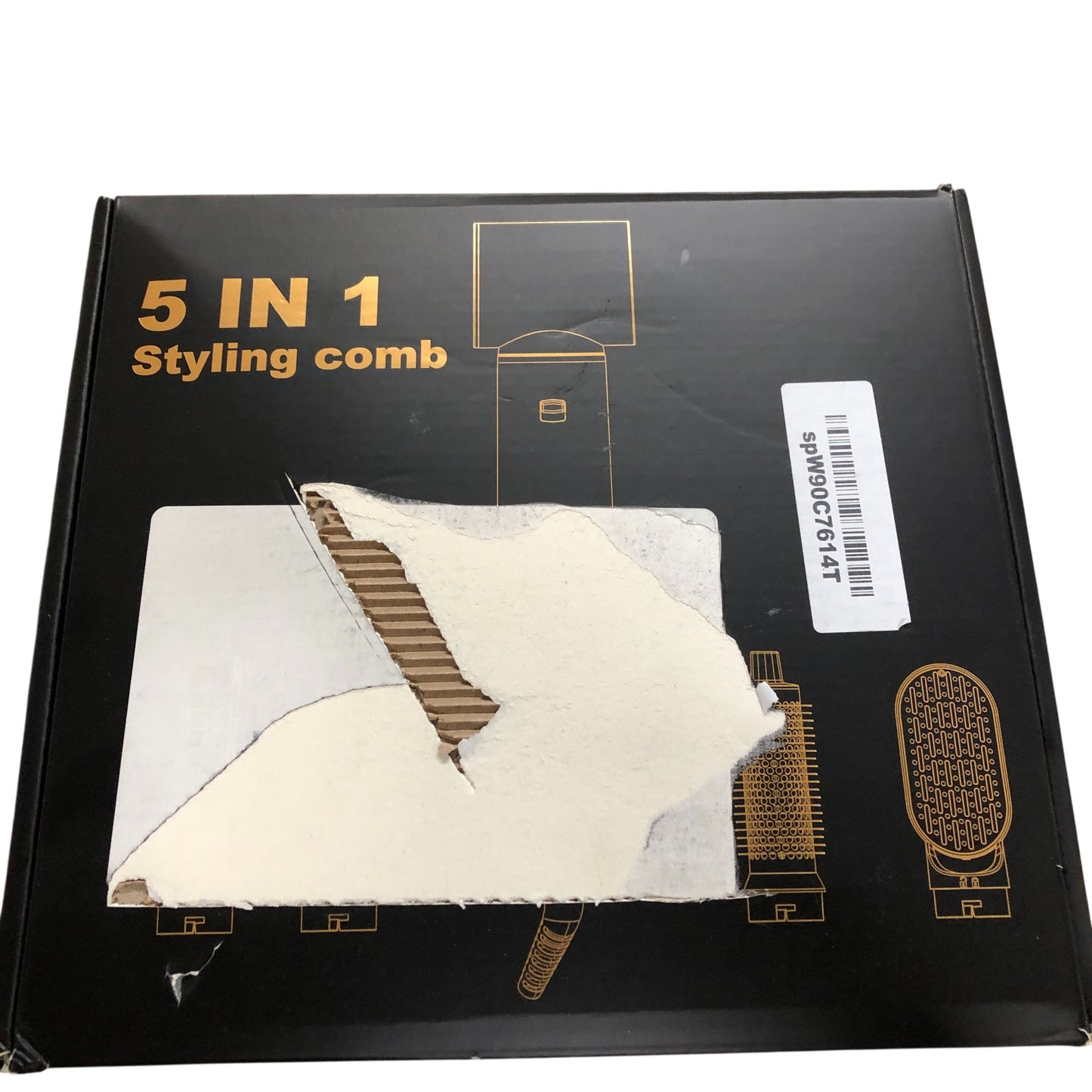 5 In 1 Hot Air Styler Professional Hair Styling Tool With Multiple Attachments