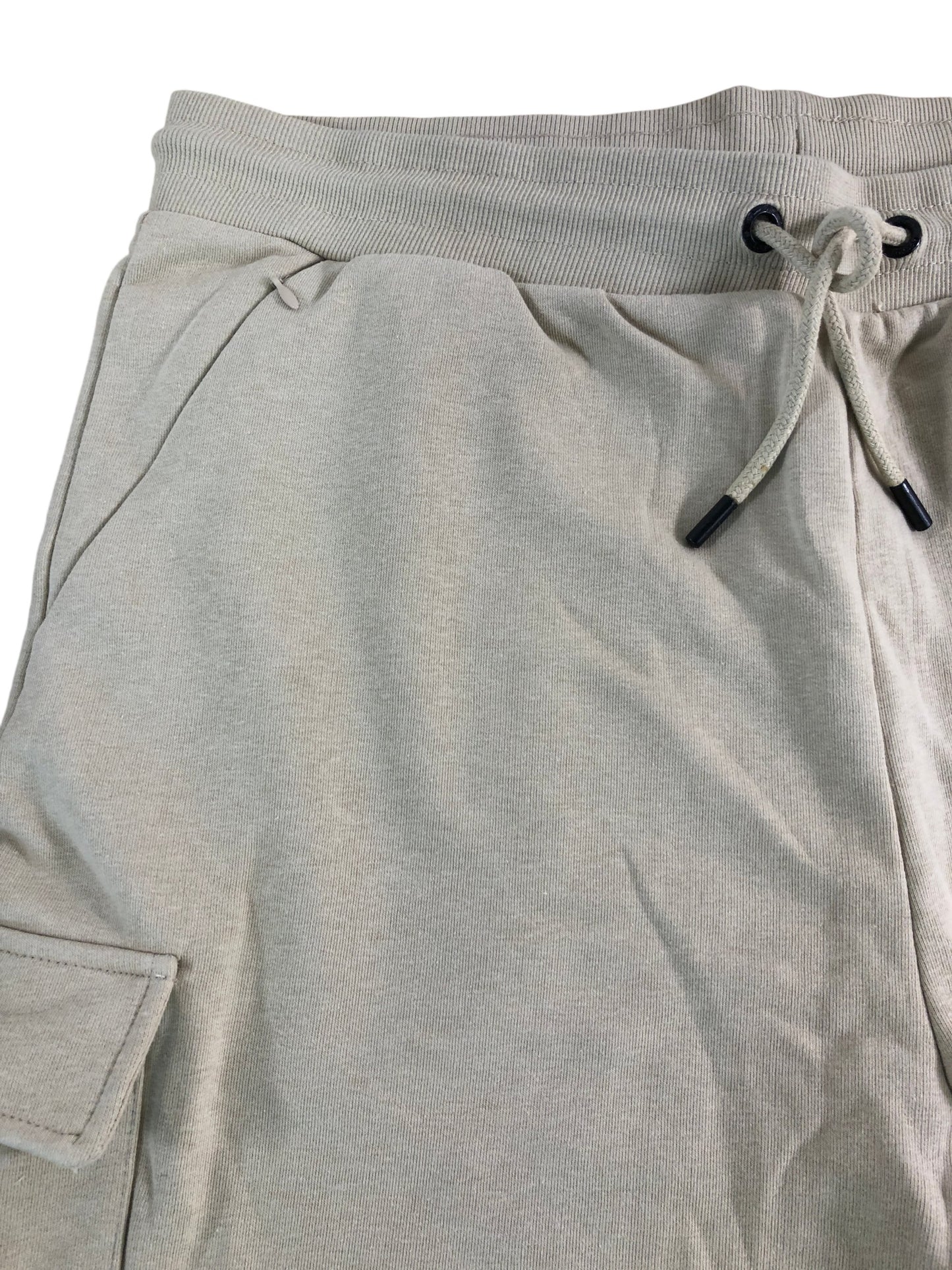 BORN RICH Cargo Shorts XL Men's Beige Pocketed Drawstring Casual Wear