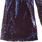 Dark Red Sequin Trousers Wide Leg Size 16 Regular