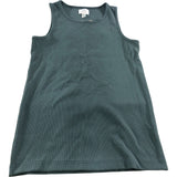 River Island Men's Tank Top Size S Green Cotton Elastane Ribbed Top