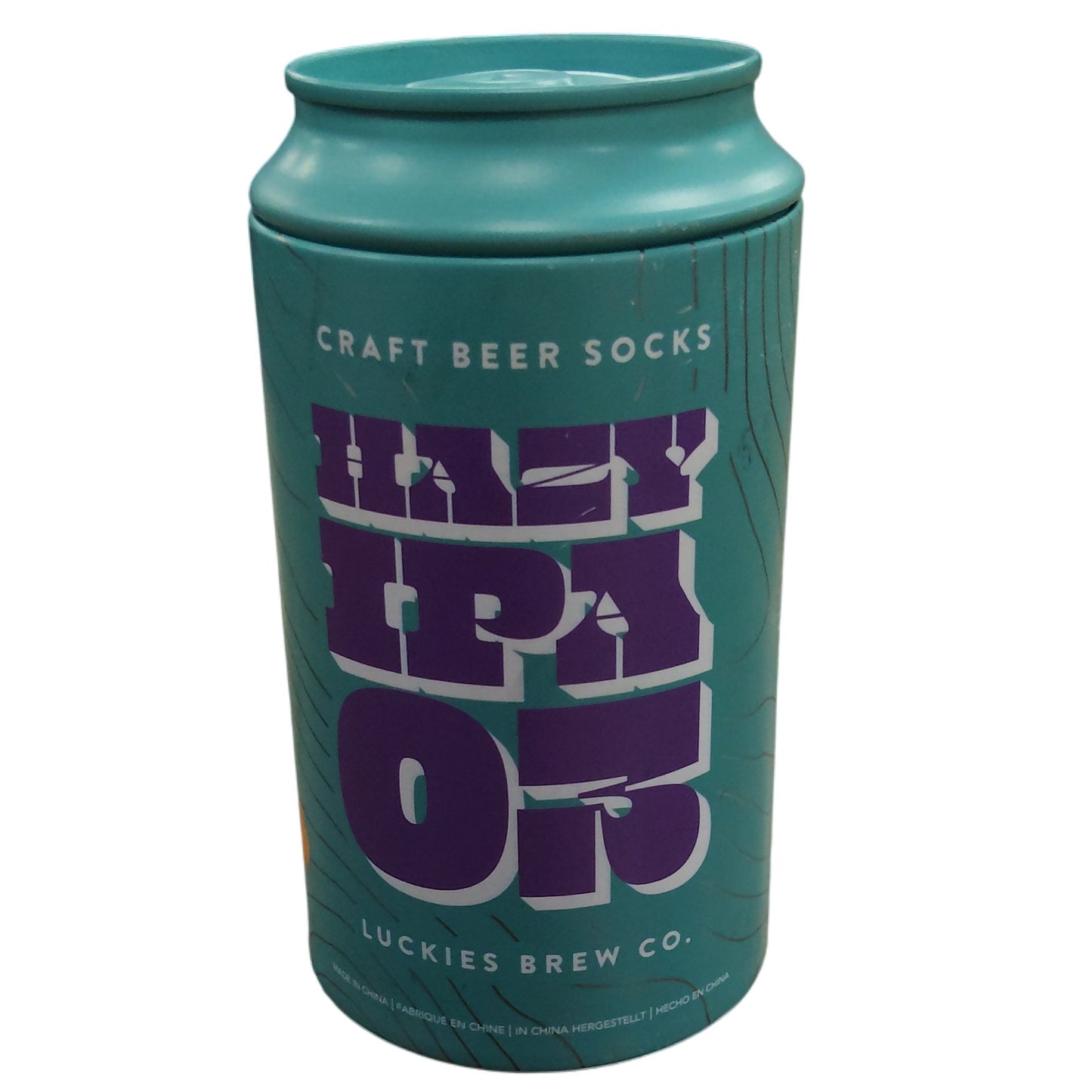 Luckies Brew Co Craft Beer Socks Orange White Unisex Adult Size Fun Gift