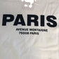 Paris Avenue Montaigne T-Shirt UK Large Women's White Cotton Top
