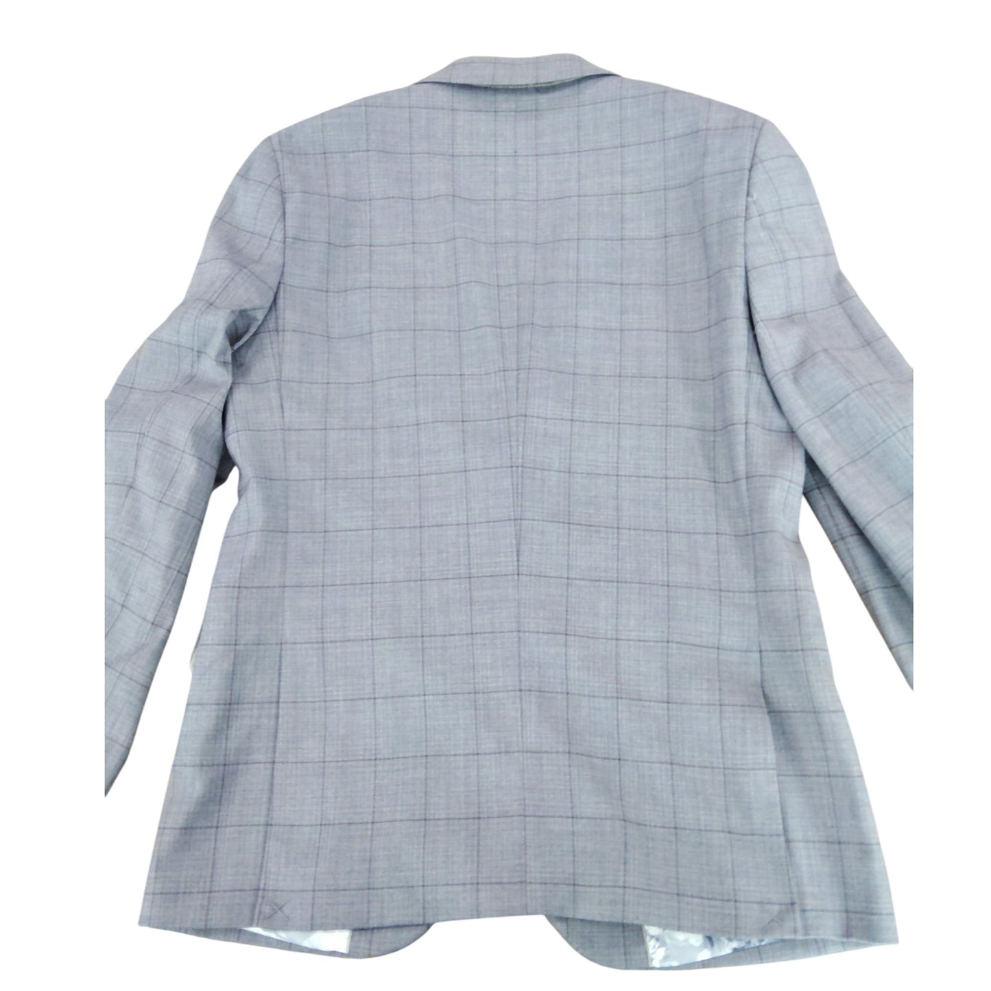 River Island Studios Grey Check Blazer UK38 Men Tailored Formal Jacket