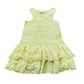 River Island Mini Dress UK18-24 Months Girls Yellow Sleeveless with Lace Trim
