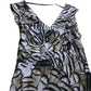 Branded Sepia Plume Print Maxi Dress - Size 10