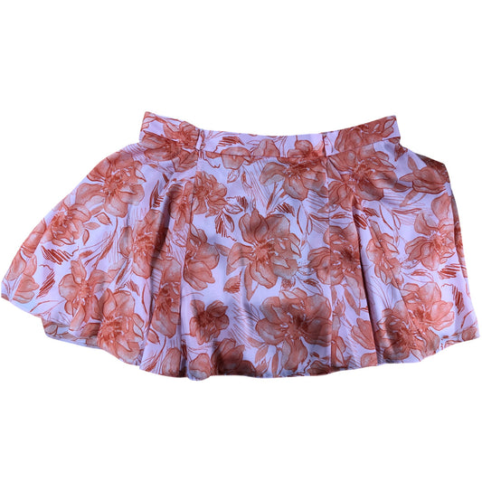 River Island Floral Skirt UK18 Women's Pink Light Smock Style High Waist