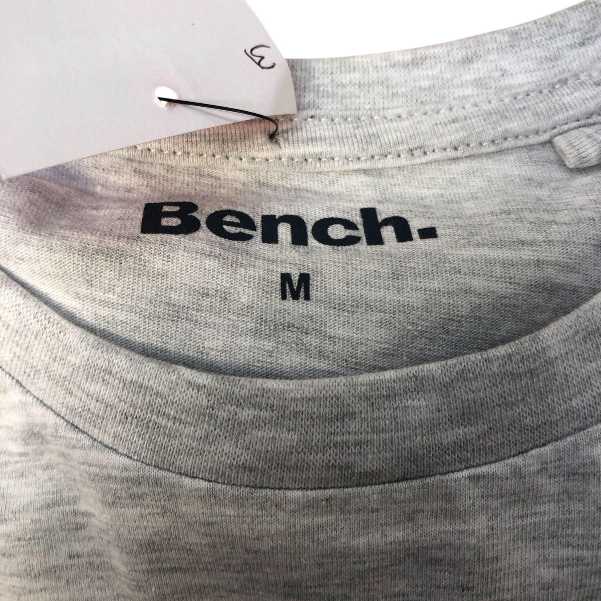 Bench Grey Graphic Print Cotton T-Shirt Size M