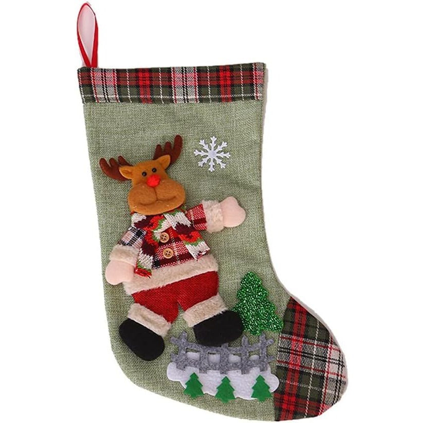 Christmas Stockings Hanging Holiday Décor Three Pieces 16"