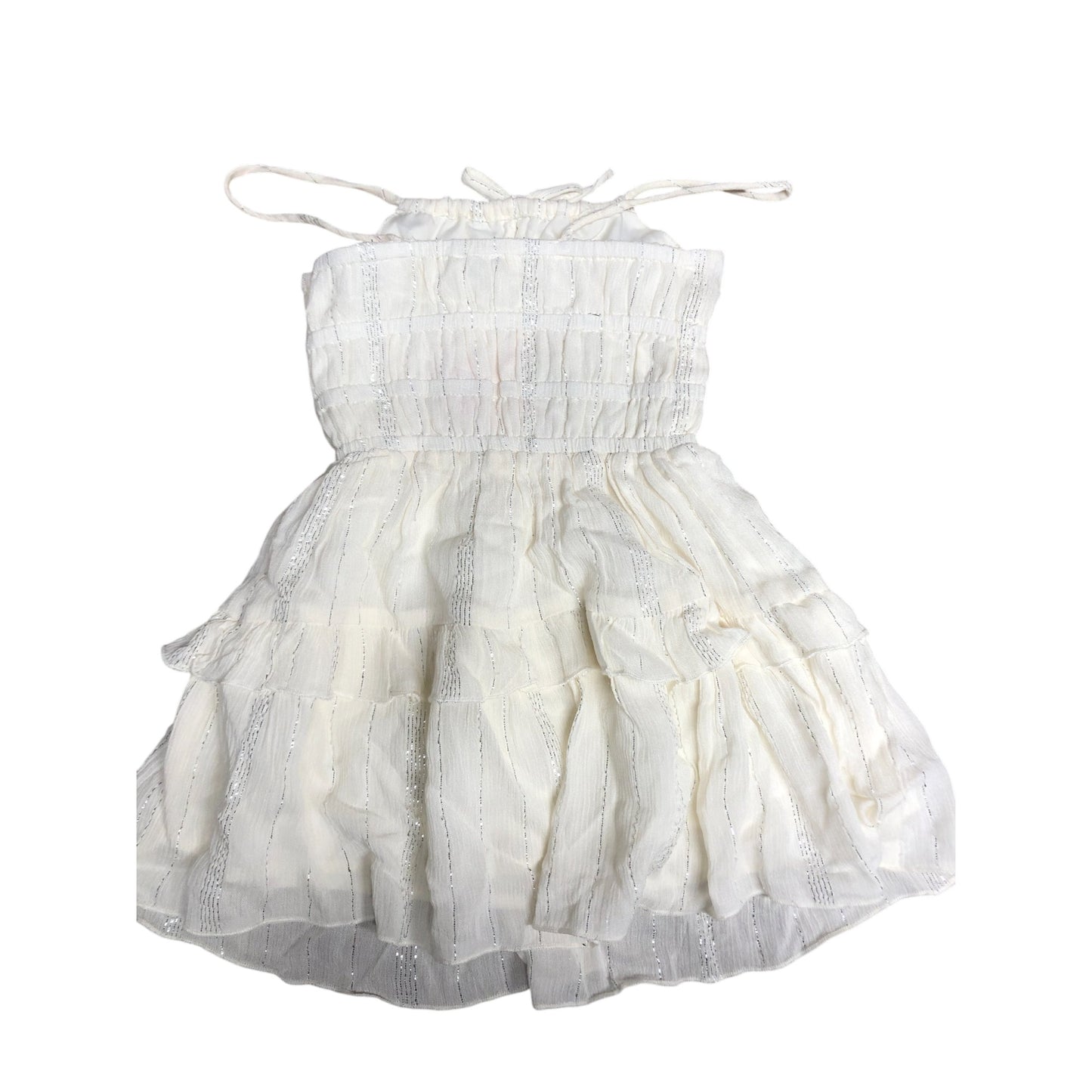 River Island Mini White Tiered Dress 12-18 Months Girls Summer Style