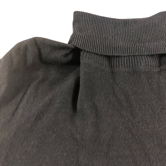 River Island Black Turtleneck Sweater XXL Men's Viscose Blend Jumper