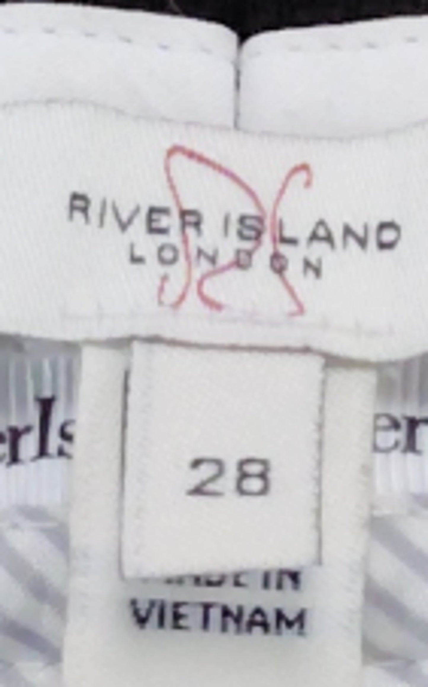 River Island Black Shorts Size 28 Men's Smart Casual Short Trousers