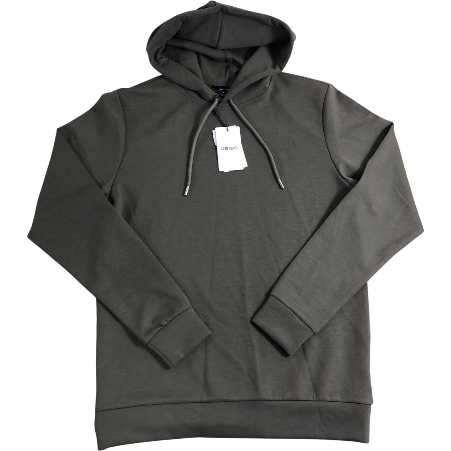 Reiss Women's Small Khaki Green Hoodie Lightweight Casual Sweatshirt New