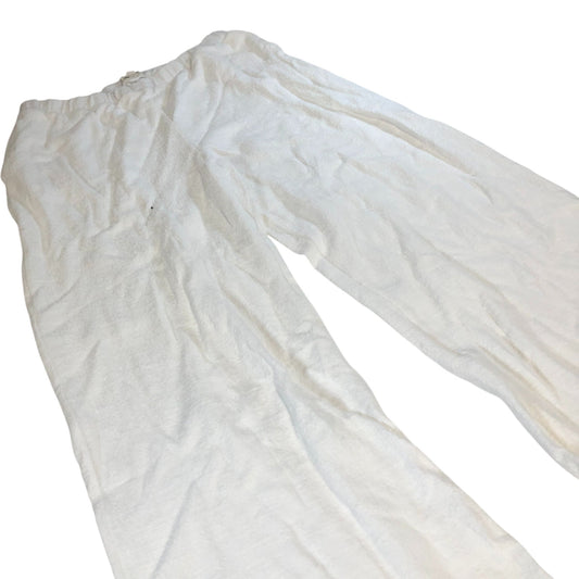 River Island Studios Lounge Trousers Women's White Cotton Blend Casual Large