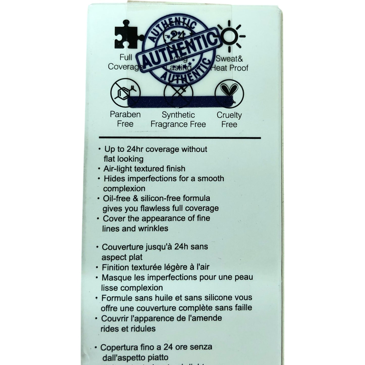 Phoera Silky Full Coverage Liquid Foundation 30ml Shade 102 Nude