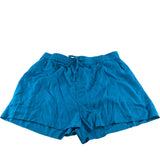 River Island Women's Loungewear Shorts UK L Elasticated Waist Blue Viscose