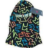 Terramar Kids Ecolator Balaclava One Size Zigzag Pattern Black Multi Color