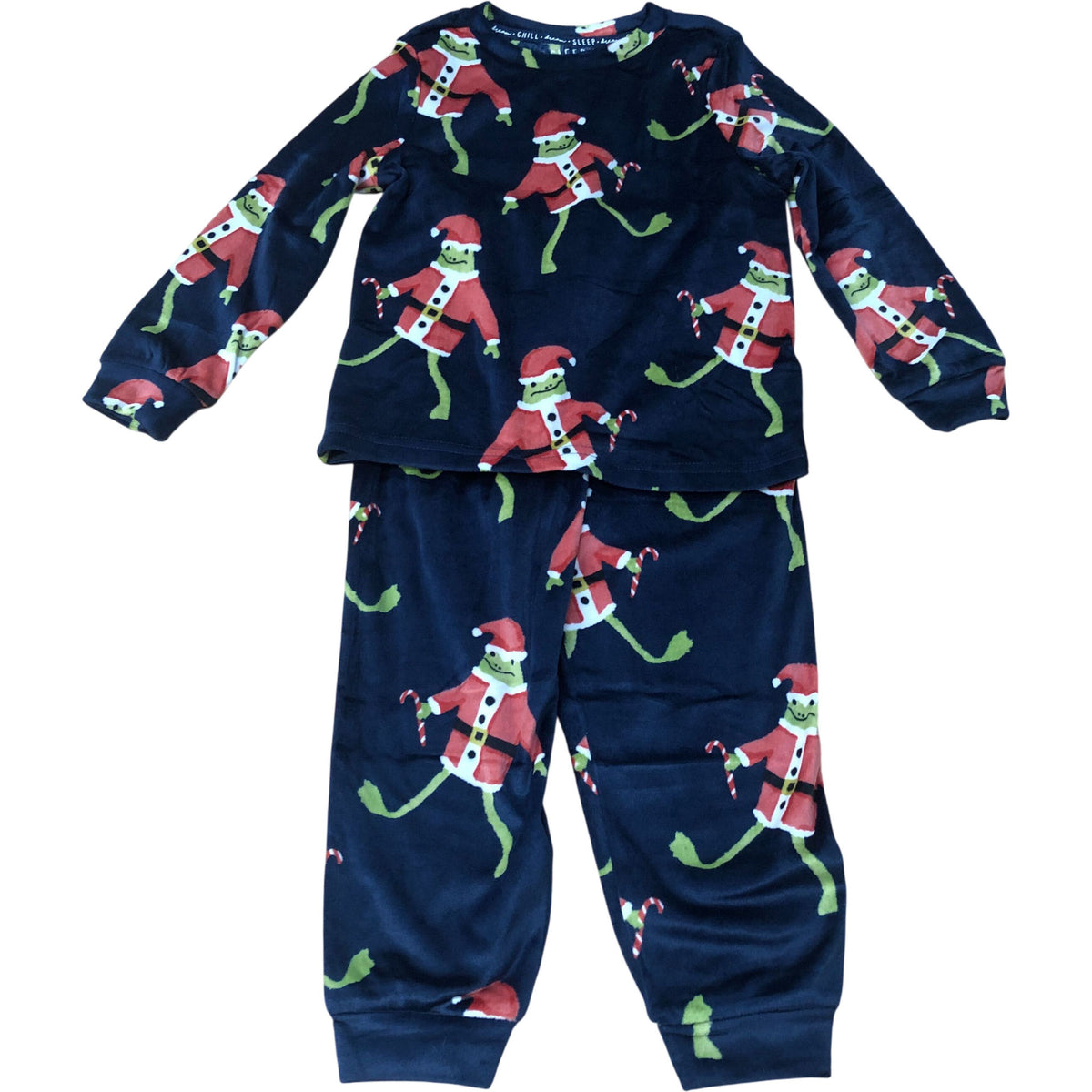 Kids Christmas Santa Frog Pyjama Set
