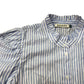 Baukjen Debbie Organic Cotton Blouse Blue & White Stripe Size 14