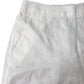 Capri Ivory Linen Ruffle Hem Trousers Size S Regular