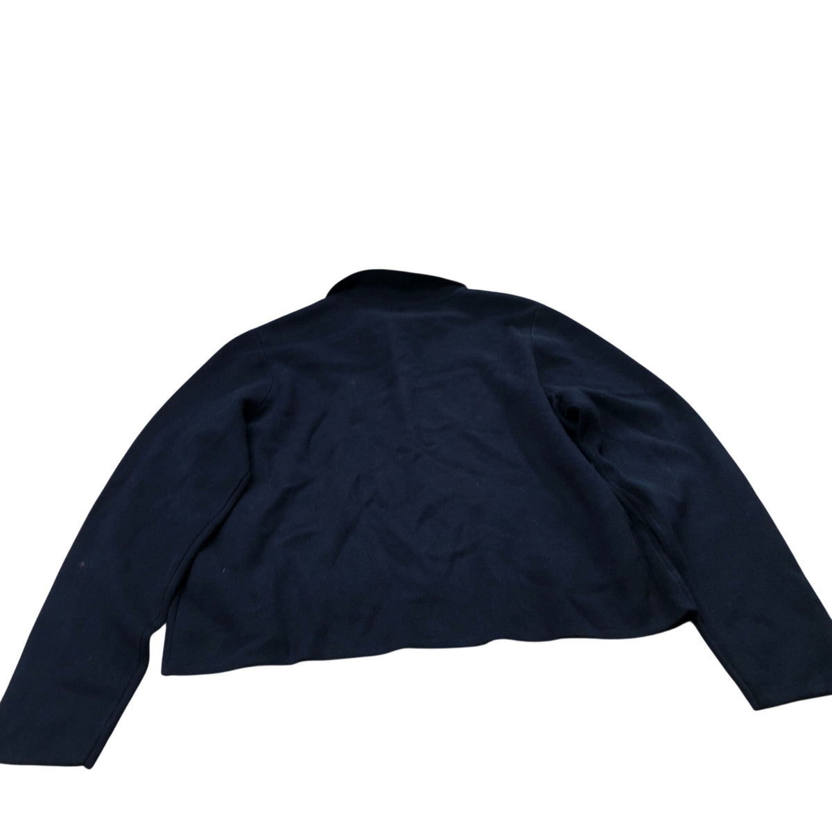 Cropped Cardigan Women's Black Button Up Casual Coat Large