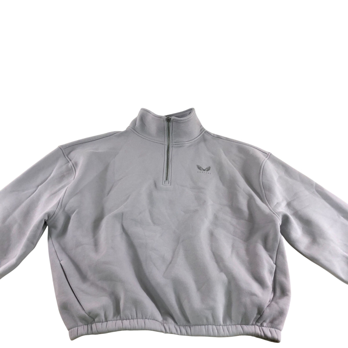 Castore Kids Sweatshirt 12-13 Years Zip Up Light Grey