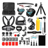 Action Camera Accessory Set Carrying Case Multi Mount Bundle D034