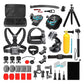 Action Camera Accessory Set Carrying Case Multi Mount Bundle D034