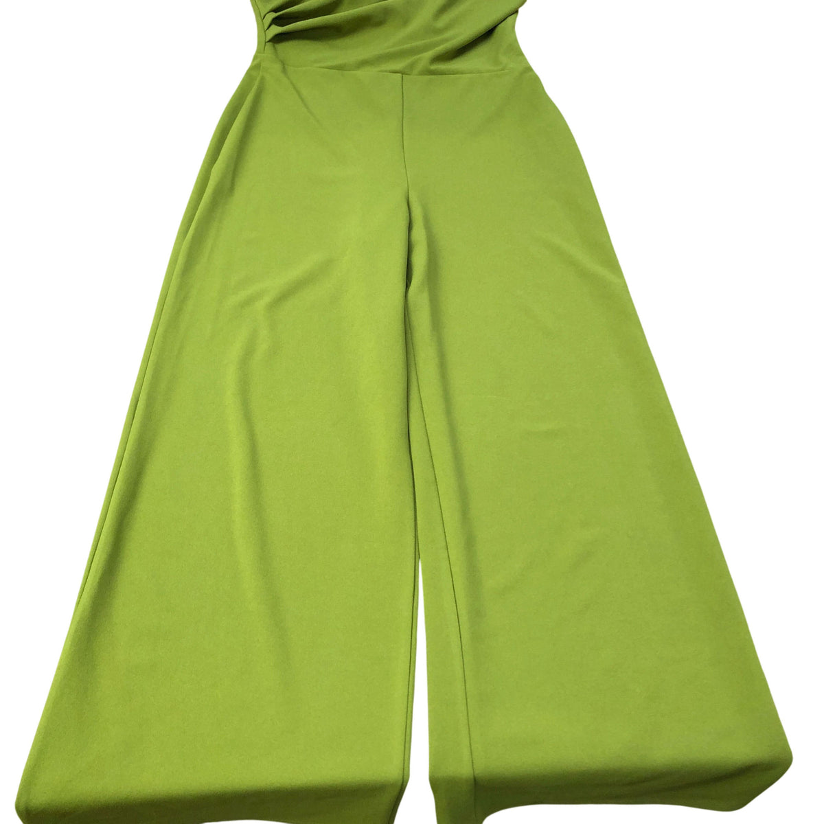 River Island Women's Green Long Jumpsuit Size 12 Polyester Flared Leg