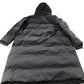 Longline Padded Coat Black Hooded Waterproof Outdoor Wear XL