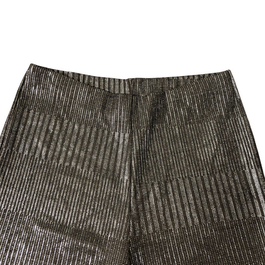River Island Metallic Wide Leg Trousers Women's Elasticated Waist - Size S