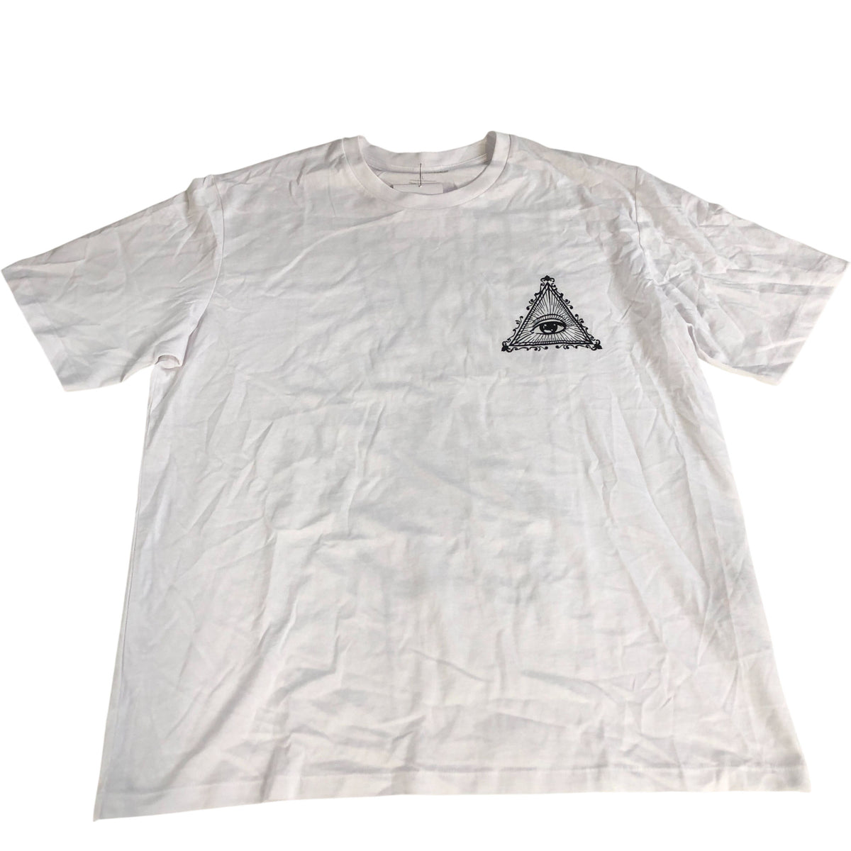 Jack & Jones Eye Graphic T-Shirt Men's White 100 Cotton Casual Top Large