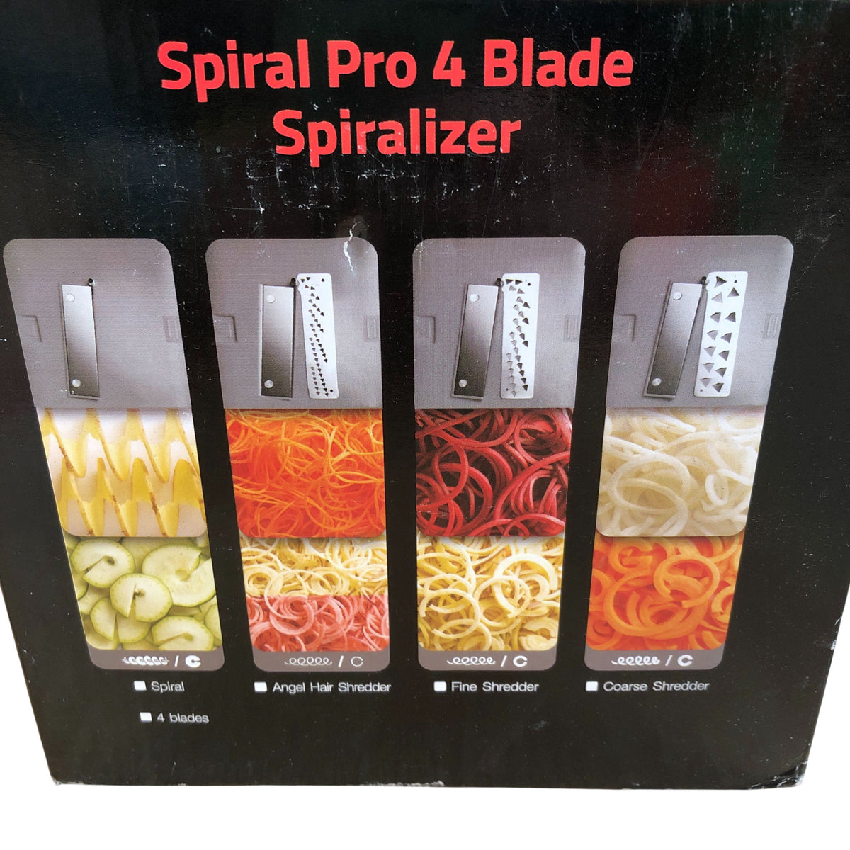 Mueller Spiral Pro 4 Blade Spiralizer Easy Assembly Safe Storage