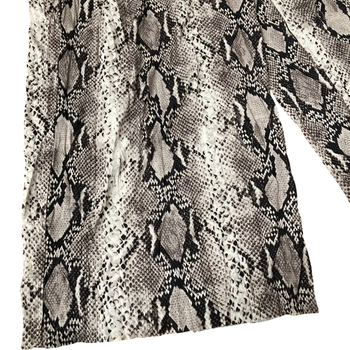 River Island Python Print Trousers Women's Fashion Trousers Wide Leg UK Large
