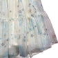 Girls Yellow Floral Layered Tulle Skirt Size 10 Years
