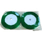 Green Satin Ribbon 1cm 2 Pack Multi Purpose Crafting Material