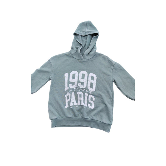 River Island 1998 Paris Hoodie UK5-6 Years Boys Casual Sweatshirt Green