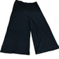 Stylish Women's Black Wide Leg Trousers Size 14 High Waist Comfortable Fit