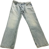 River Island Straight Leg Jeans W32 L34 Men's Light Wash Blue Denim
