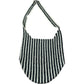 Macrame Sling Striped Shoulder Bag Women's Casual Tote Bag Black Cream