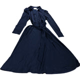 Dress UK10R Women's Long Sleeve Midi Deep Navy