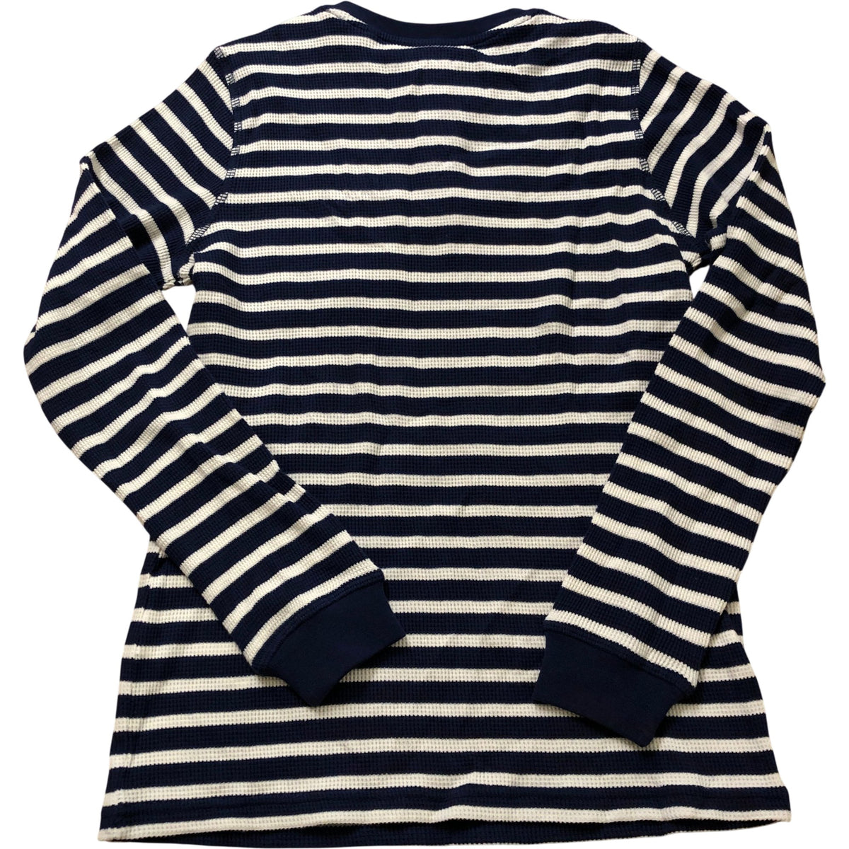 Striped Long Sleeve Top 11-12 Years Boys Cotton Navy White