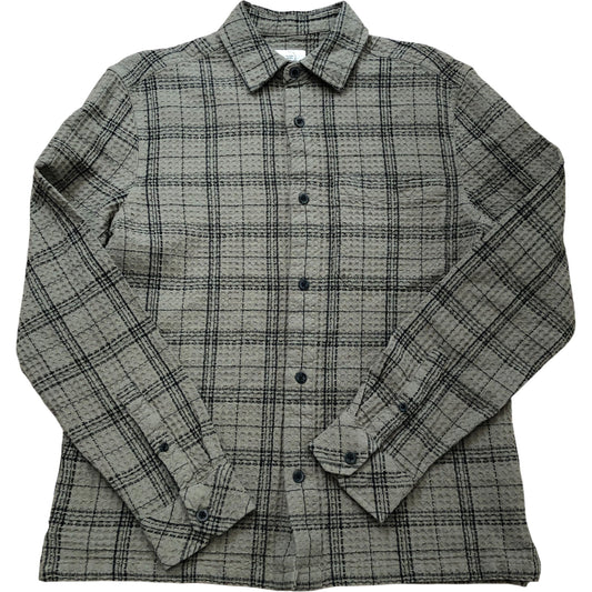River Island Checked Casual Shirt UK S Men's Long Sleeve Cotton Top