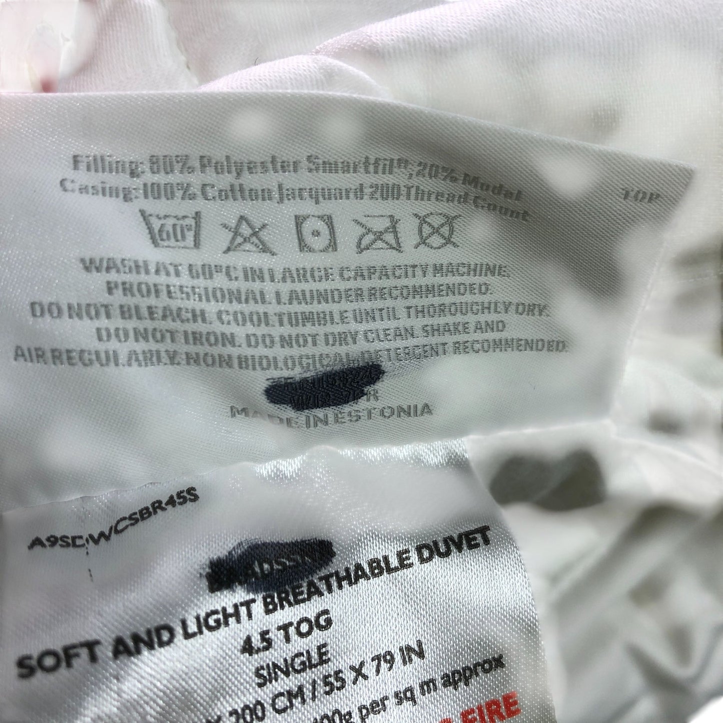 The White Company Soft And Light Breathable Duvet 4.5 Tog Single