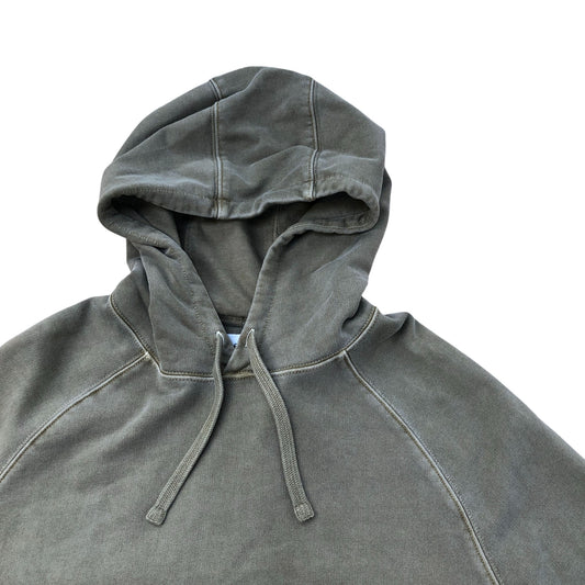 Olive Green Pullover Hooded Sweatshirt Size M
