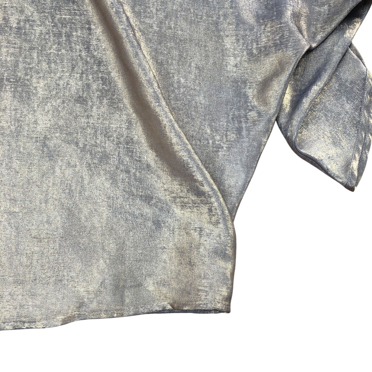 River Island Metallic Batwing Top Size 12