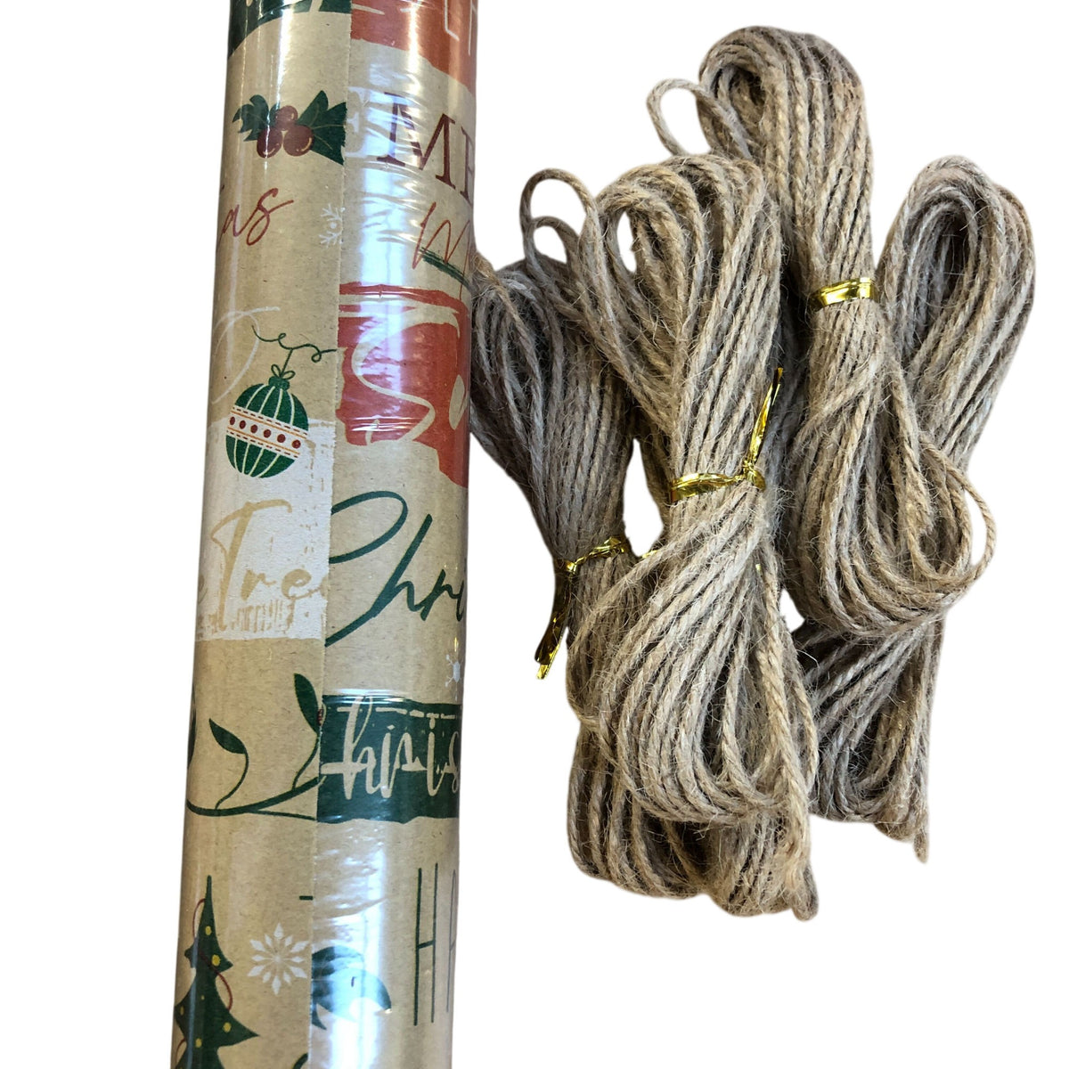 Christmas Wrapping Paper Set Festive Decorative Roll Pack Gift Wrap