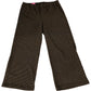 River Island Trousers Brown Check Elastic Waist