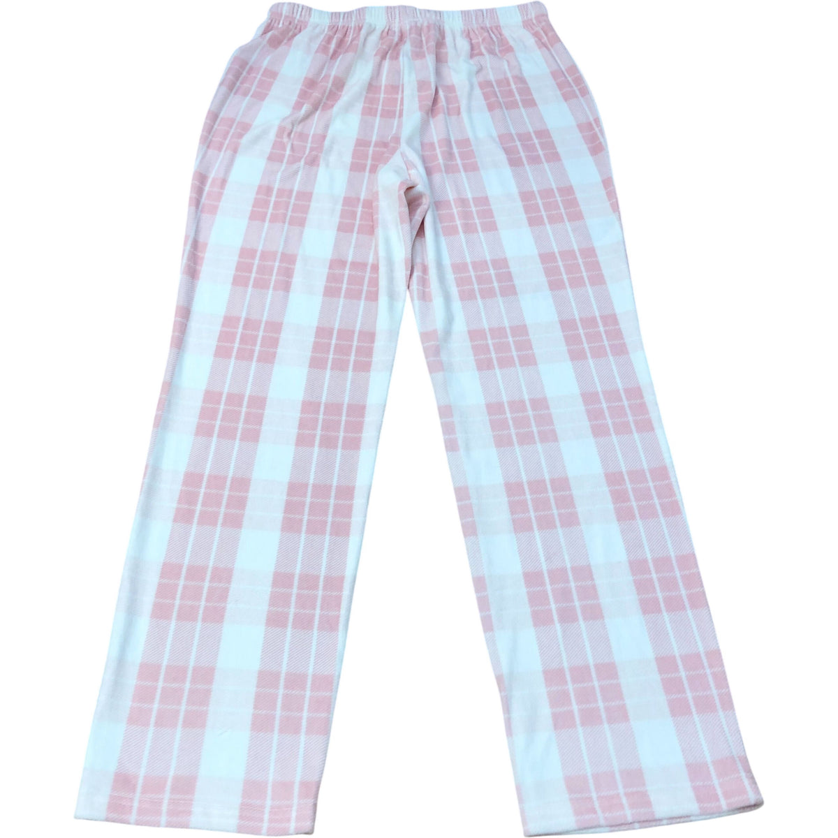 Enfasis Pink Plaid Lounge PJ Fleece Bottom Size S