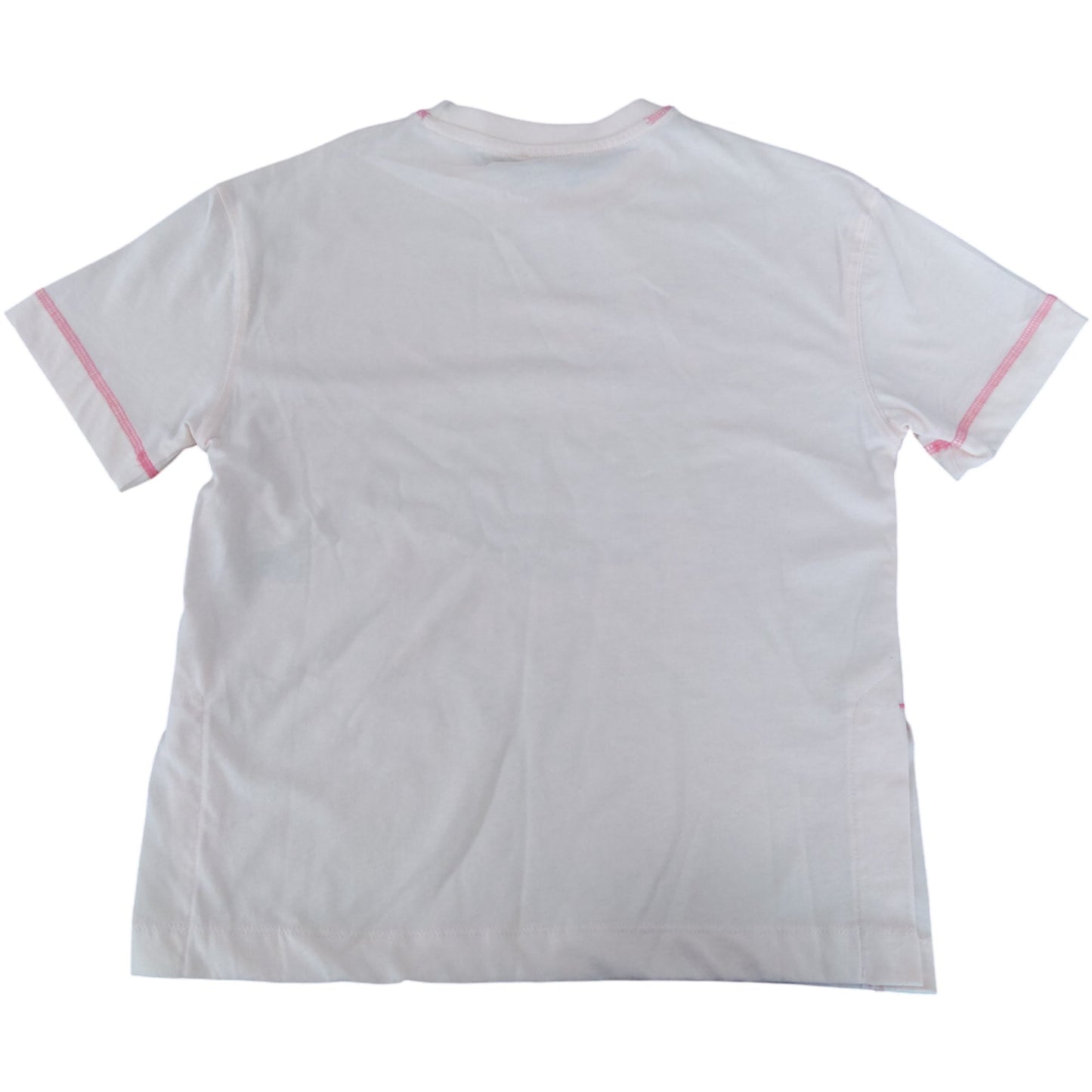 River Island Kids T-Shirt UK7-8 Years Boys Always Be Happy Print Pink